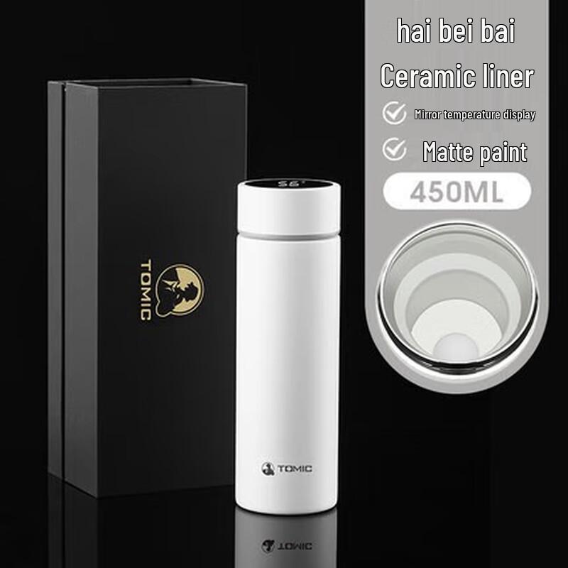 Temec Smart Ceramic Temperature Display Travel Mug