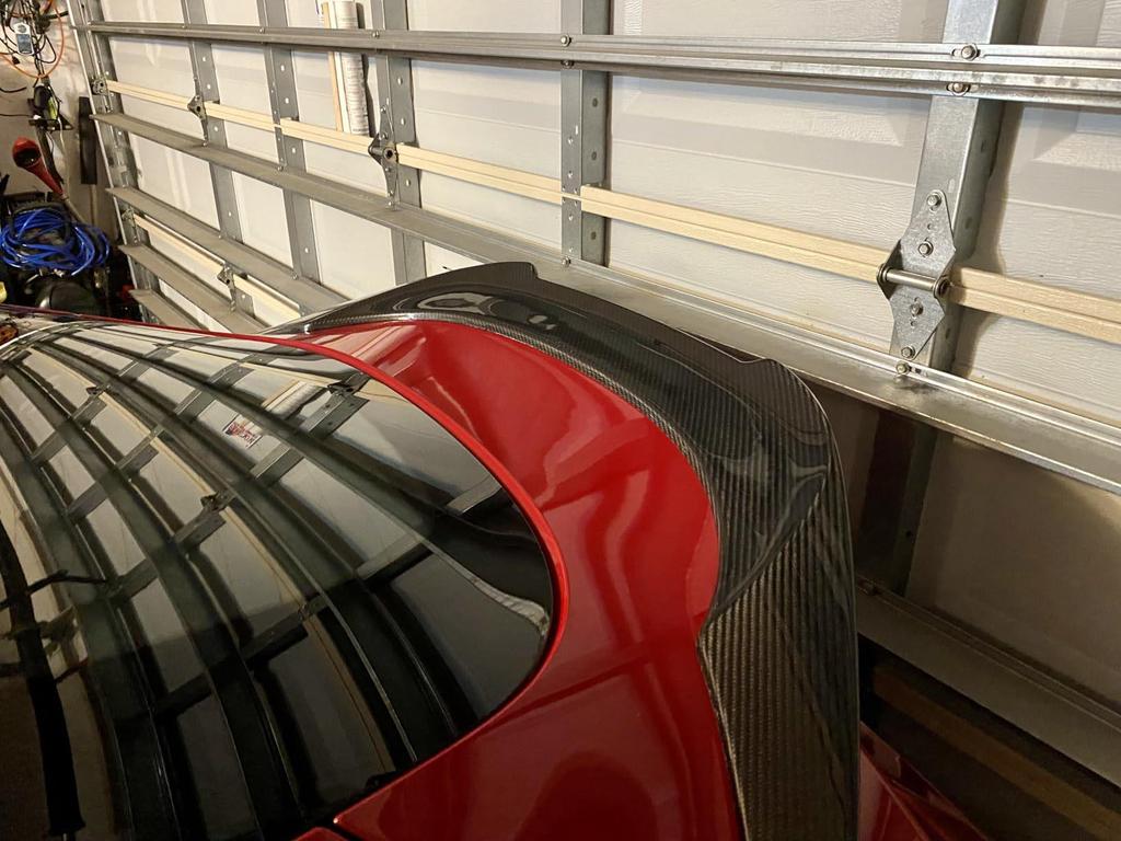 Toyota Supra A90/A91 Wet Carbon Fiber V-Style Rear Wing Air Deflector