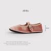 Velvet FlatSoled Cloth Shoes Women'S OneWord Buckle Design Mary Jane Women'S Shoes Korean Comfort