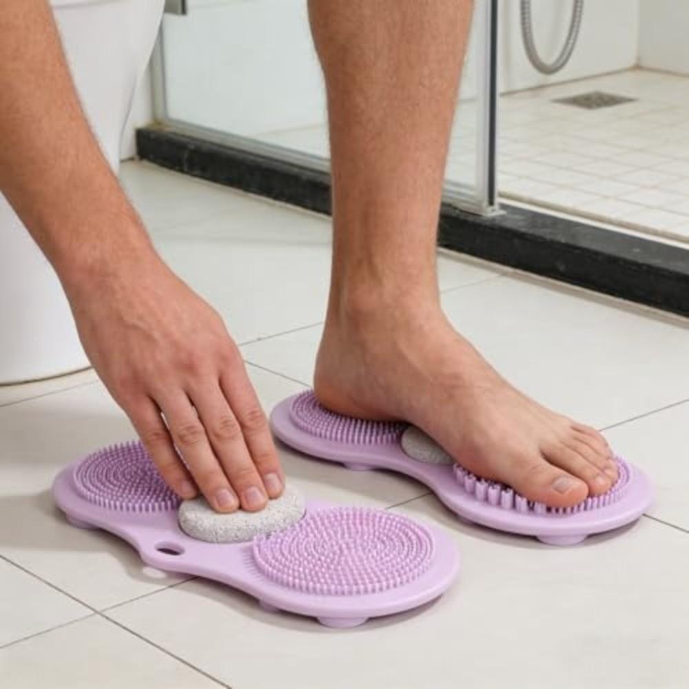 Pumice Stone Podložka na mytí nohou Houbová textura Protiskluzová podložka do koupelny Sprchový masážní podložka do sprchového koutu a vany