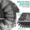 Efficient Electric Grill Brush Detachable Barbecue Cleaner Tools Grill Cleaning Brush  Camping