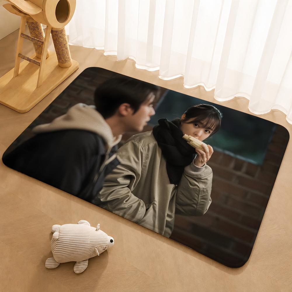 Korean TV series Melo Movie Floor Mat Floor Mat Soft Flannel Non-Slip Door Rug for Living Room