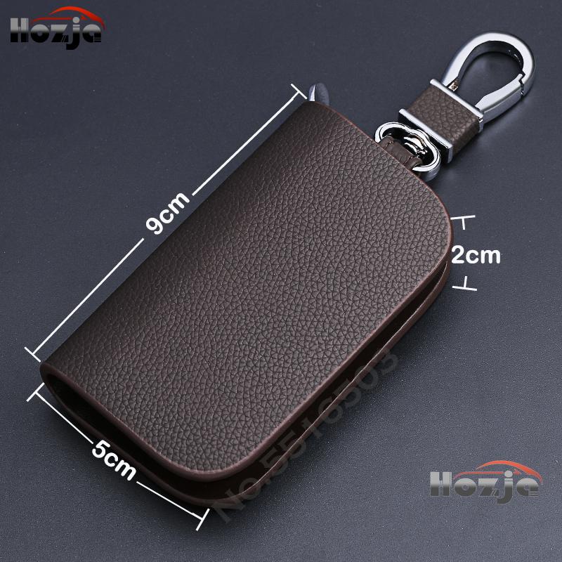 Car Leather Key Case Zipper Key Cover for JAC JS4 E-JS1 E-JS4 E-J7 T9 T6 T8 JS2 JS3 JS7 JS6 JS8 J7 Plus N90 N120X N200 N350 N410