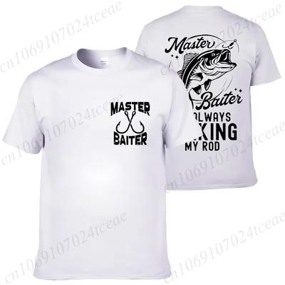 Tshirt for Unisex Funny Master Baiter Fishing Graphic Summer T Shirts Shortsleeve TShirts Loose Tshirt Fashion Designer Clothes