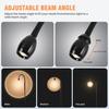 Verstellbare LED-Stehleuchte mit Schwanenhals, dimmbares schwarzes Arbeitslicht mit Fernbedienung & Timer