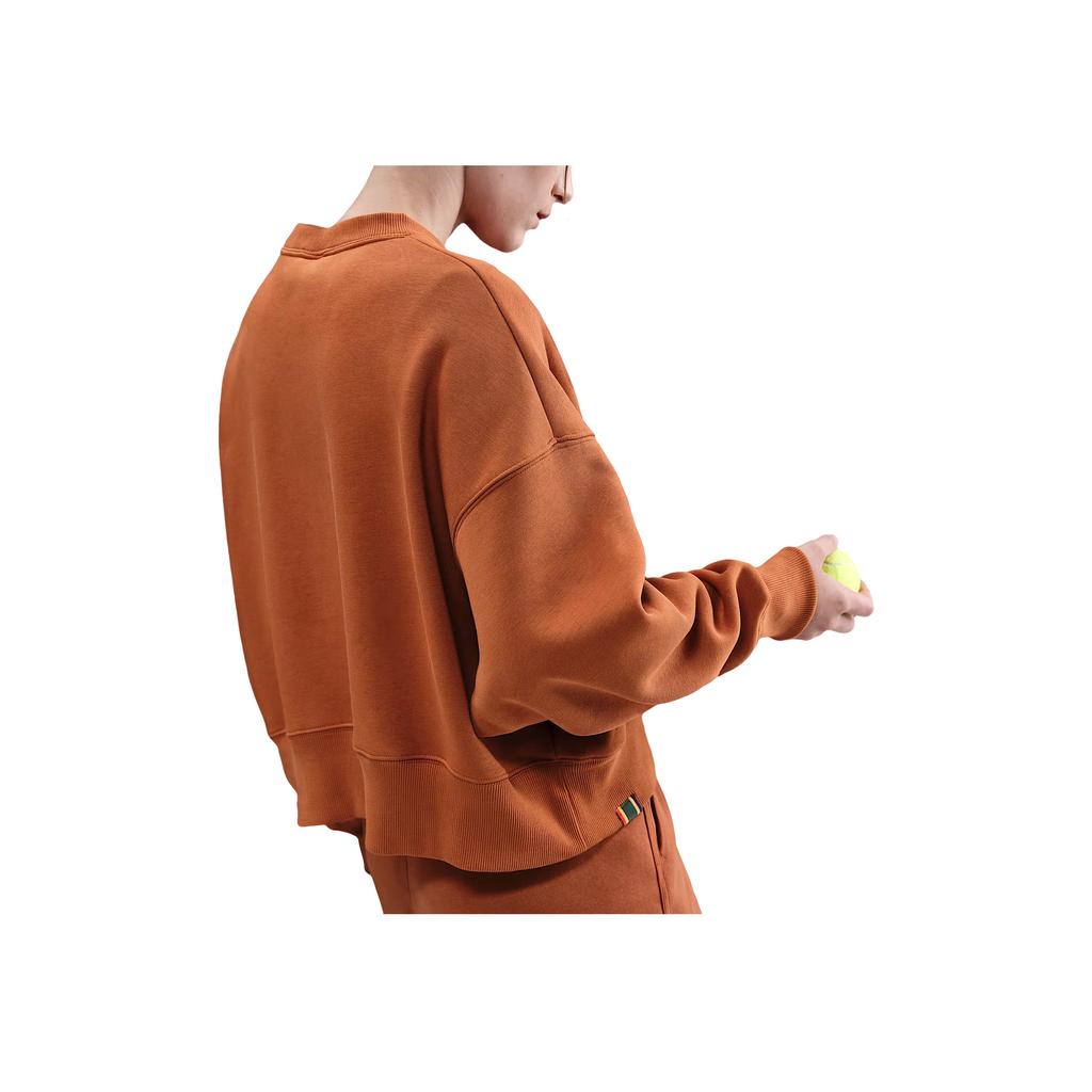 Nike Court Heritage Phoenix Fleece Oversized Logo Letter Crewneck Sweatshirt Women Sweatshirt HJ8989-246