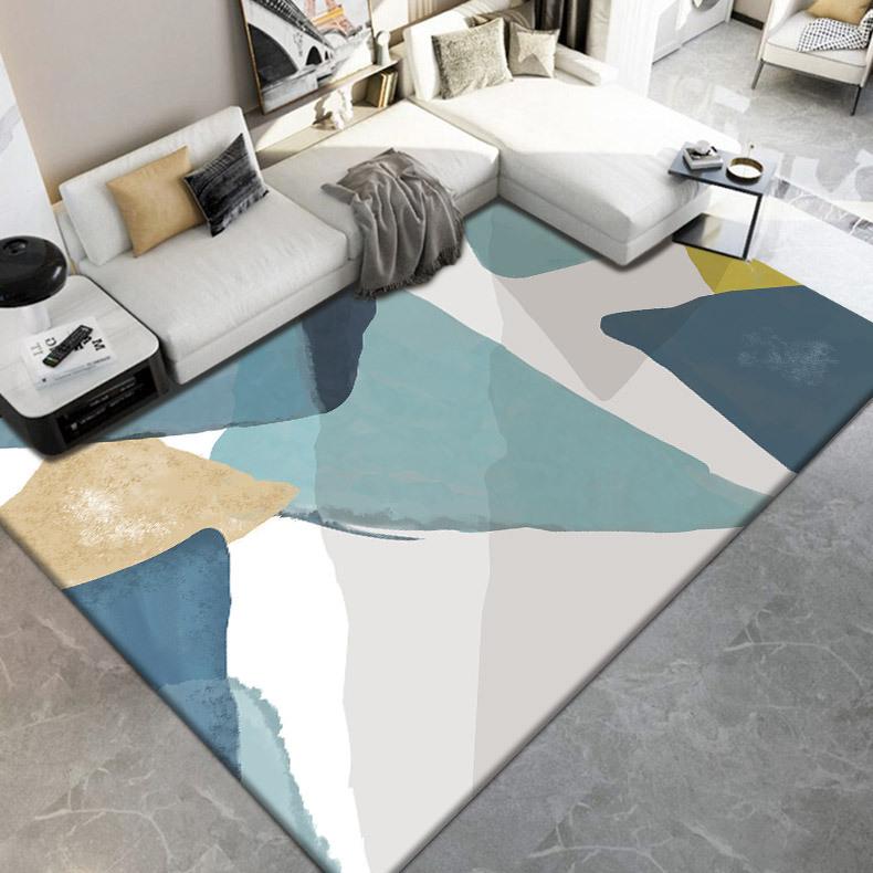 Carpet Living Room Bedroom, Bedside Carpet Autumn and Winter Simple Room Floor Mat Easy To Maintain