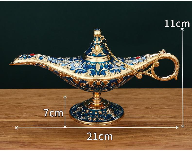 Aladins Wunderlampe Retro-Schmuckstück: Kreative Heimdekoration, Segenswunsch-Lampe für Wohnzimmer & Arbeitszimmer