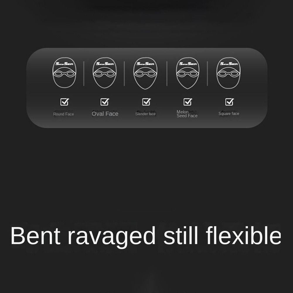 with Nose Clip, and Ear Plugs Silicone Swim Cap Anti-fog Diving Eyewear  Summer