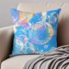 Colorful And Diverse Soap Bubbles Cushion Cover Pillowcase Antidustmite Invisible Zipper Short Plush Sofa Cushion