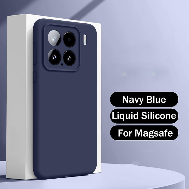 Liquid Silicone For Magsafe Case for Xiaomi Mi 15 13 14 12 Pro Ultra Redmi K50 K60 K70 K80 Matte Soft Magnetic Skin Cover
