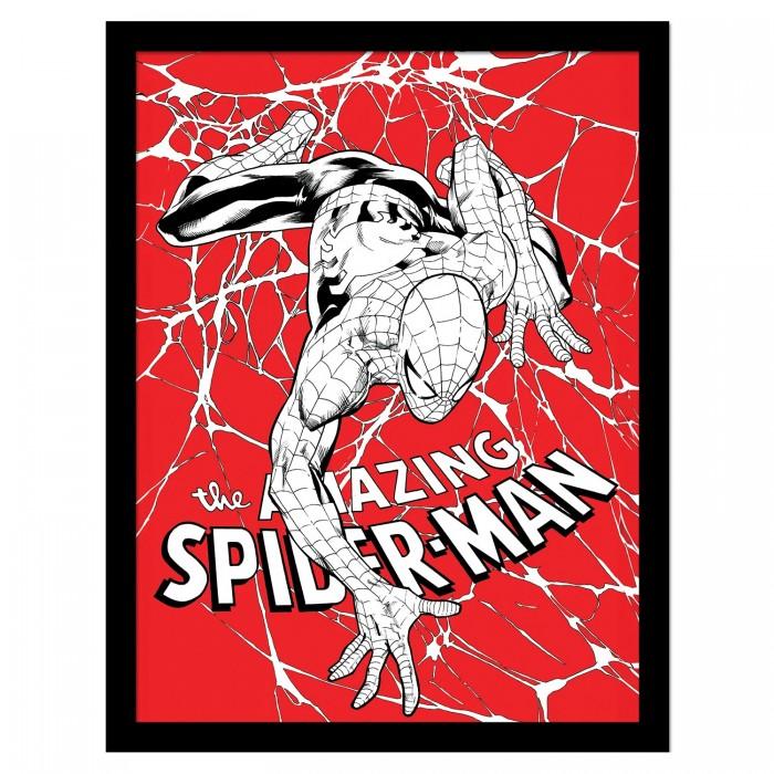 Spider-Man Spider Web Framed Poster