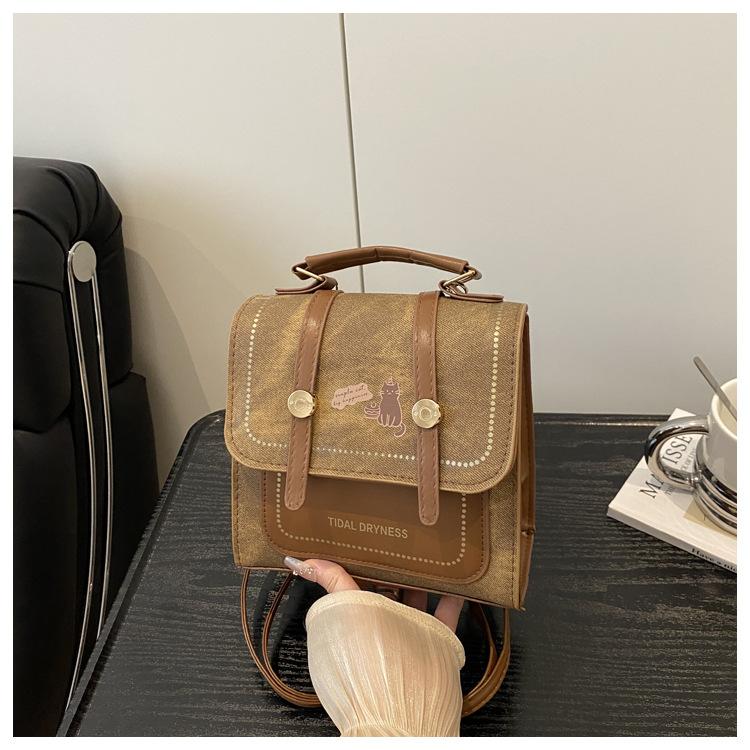 Schoolbag backpack 1011 autumn new college style backpack Korean version niche design fashion street trend casual schoolbag
