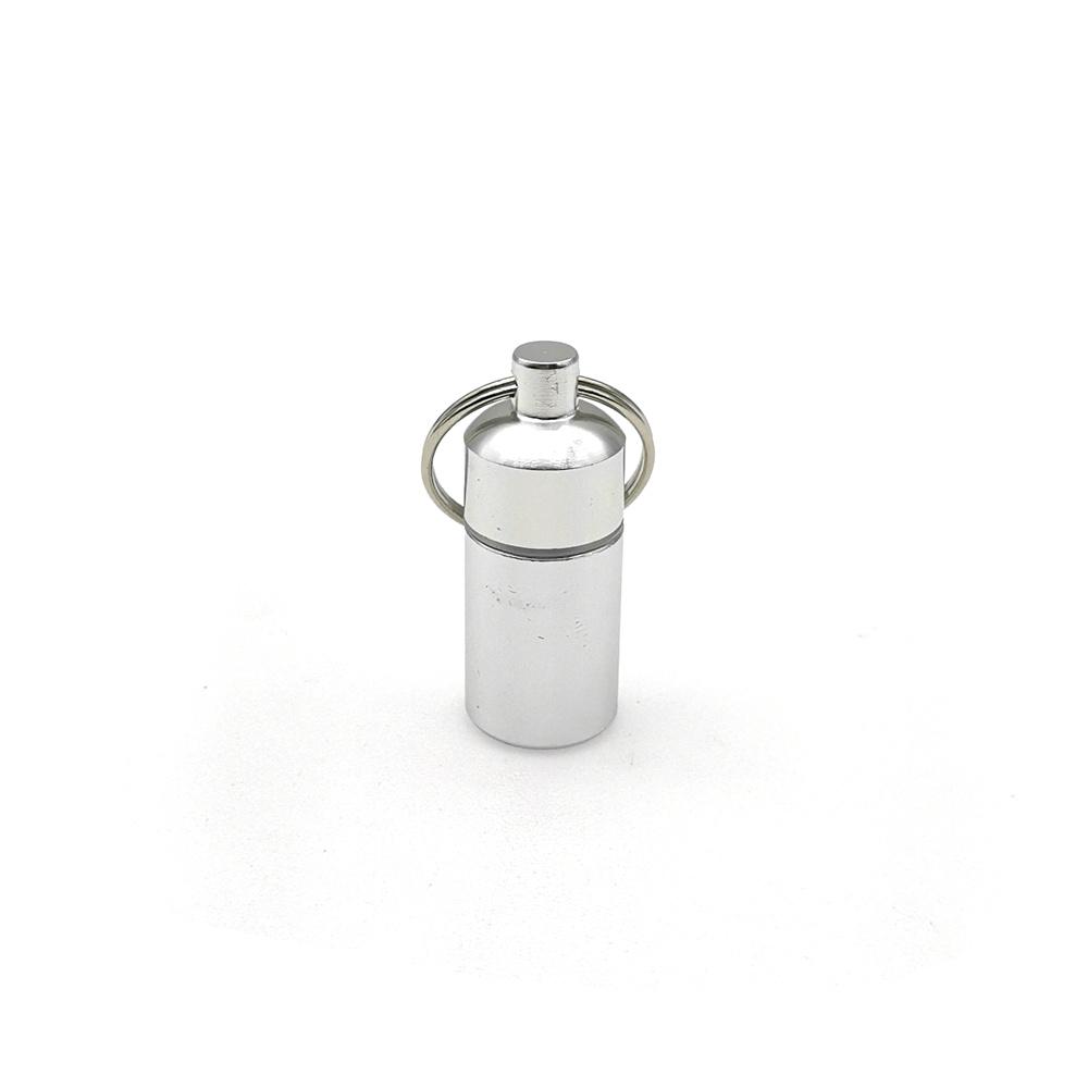 

Алюминиевый футляр для таблеток в форме капсулы, деликатный органайзер для лекарств, брелок для ключей, карманный водонепроницаемый держатель для таблеток, контейнер