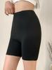 High-Waisted Seamless Women's Thermal Plush Leggings - Tummy-Control, Slimming, Fleece-Lined Wool and Silk Safety Shorts
