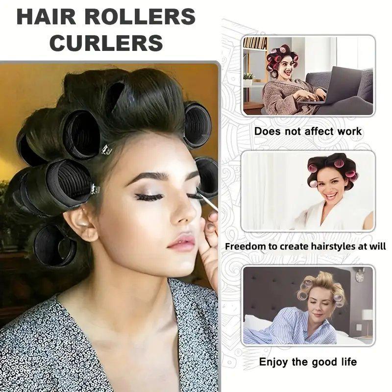 Eight-Character Air Bangs Curler Set with Clips and Comb - Effortless Air Bangs Styling Tool