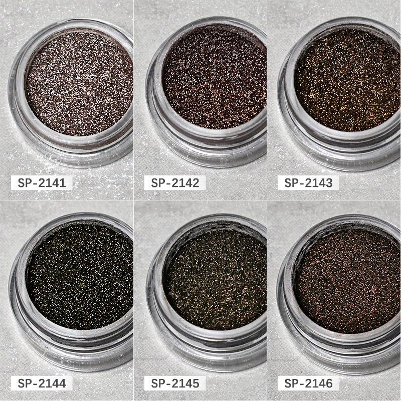 Titanium Magic Mirror Nail Powder In Rose Gold & Silver - High-Gloss Electroplated Glitter