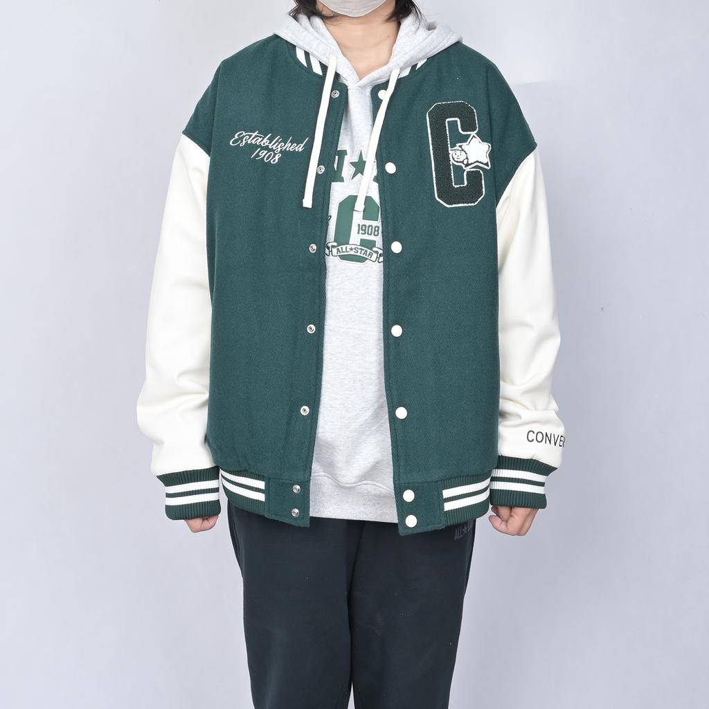 New Converse Puffer Jackets Unisex Green UCJ102-EIE