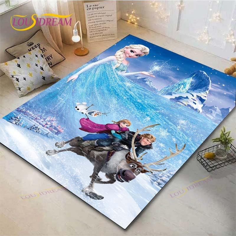 Frozen Anime Carpet Living Room Bedroom Bedside Mat Study Room Computer Chair Home Fashion Floor Mat Area Rug