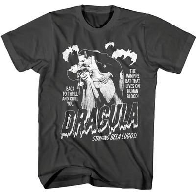 Tricou Vintage pentru Bărbați Bela Lugosi Dracula Citatul Ziua în care mor Sânge Uman Design Liliec Vampar Bumbac Casual pentru Zi de Zi