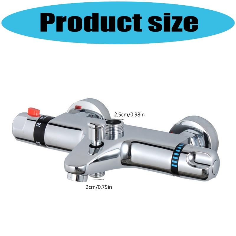 2 Handle Thermostatic Shower Valves Constant Temperature Hot Cold Water Mixer Valves Bath/Shower Valves Trim Enduring