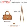 EverToner Leder Ersatz Umhängetaschenriemen für MC-Visetos Boston Tasche Schultergurt Abriebfeste Legierungskette Zubehör