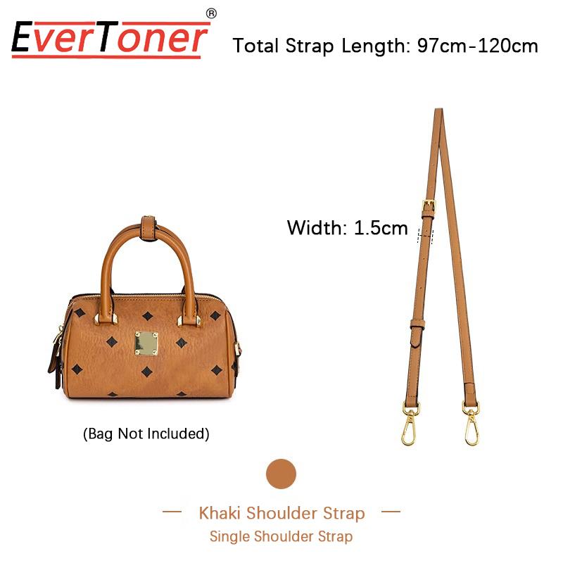 EverToner Leder Ersatz Umhängetaschenriemen für MC-Visetos Boston Tasche Schultergurt Abriebfeste Legierungskette Zubehör