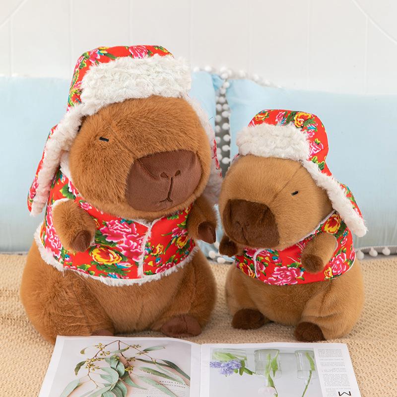 Capibara Capybara Ugly Cute Doll Capiella Pull Pillow Cuddle Sleeping Doll Plush Toy Backpack Girls Gift