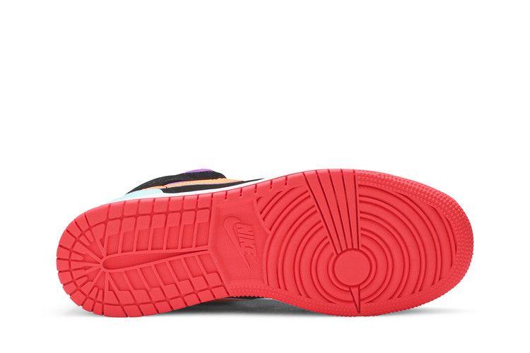 Kids' Sneakers Jordan 1 Mid Multi-Color (GS) Black/Multi-Color