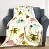 1pc Dino World Lightweight Flannel Blanket, Comfortable and Warm Blanket, for Office and Camping Sofa Bed, Livingroom069