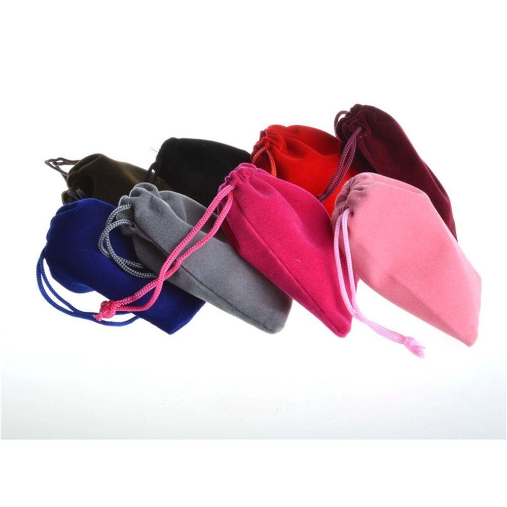 Beauty Velvet Drawstring Pouch Bag Dice Storage Gift Bag Jewelry Pouch