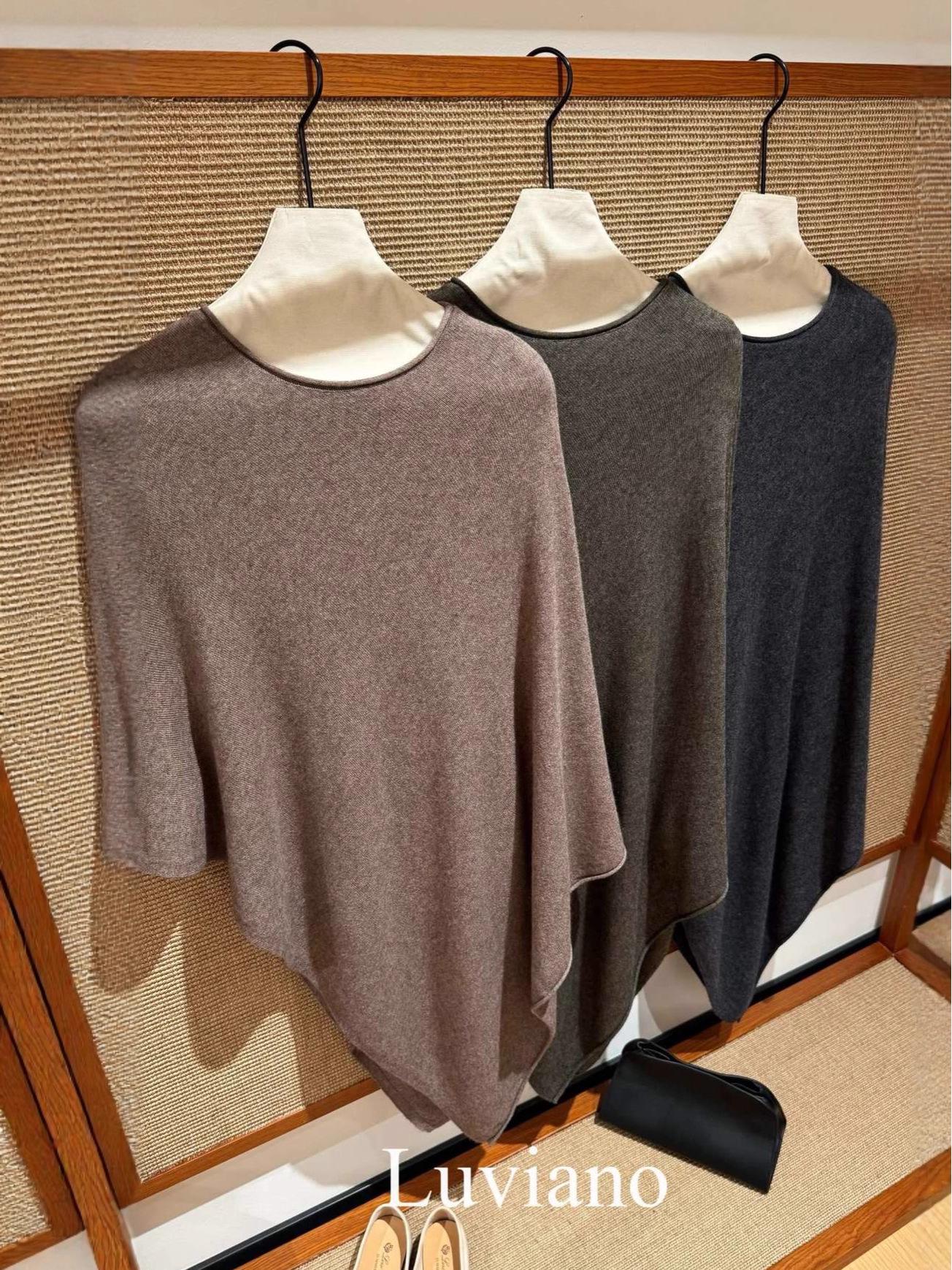 

Nanyou 2025 Кашемировая шерстяная шаль Пуловер Свитер Кейп (Осень зима) Camel (Confirm Stock Before Purchase)