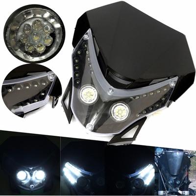 Uniwersalny motocykl Street Fighter Dirt Bike Reflektor Fairing Light Lamp Black