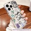 Travel English Apple 13promax Mobile Phone Case iPhone16/15/14 Premium 16plus Airbag 11/12P