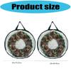 Transparent Holiday Decoration Organiser Bag With Reinforced Zippers Lightweight PVC Materials Wreath Protective Case