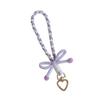 Handmade Bowknot Phone Lanyard Anti-lost Weaving Phone Wrist Strap  Phone Accessories
