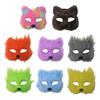 Cartoon Half Face Mask Animal Halloween Plush Masks Funny Eye Mask  Costume Party Supplies
