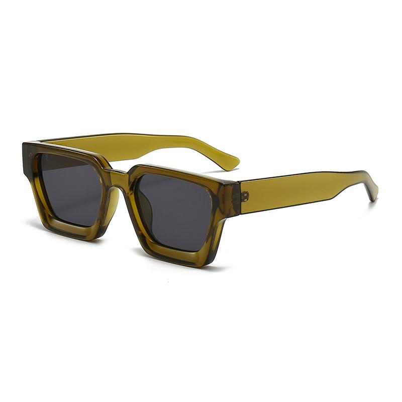 SHAUNA Ins Beliebte Damen Quadratische Sonnenbrille Retro Herren Getönte Gläser UV400