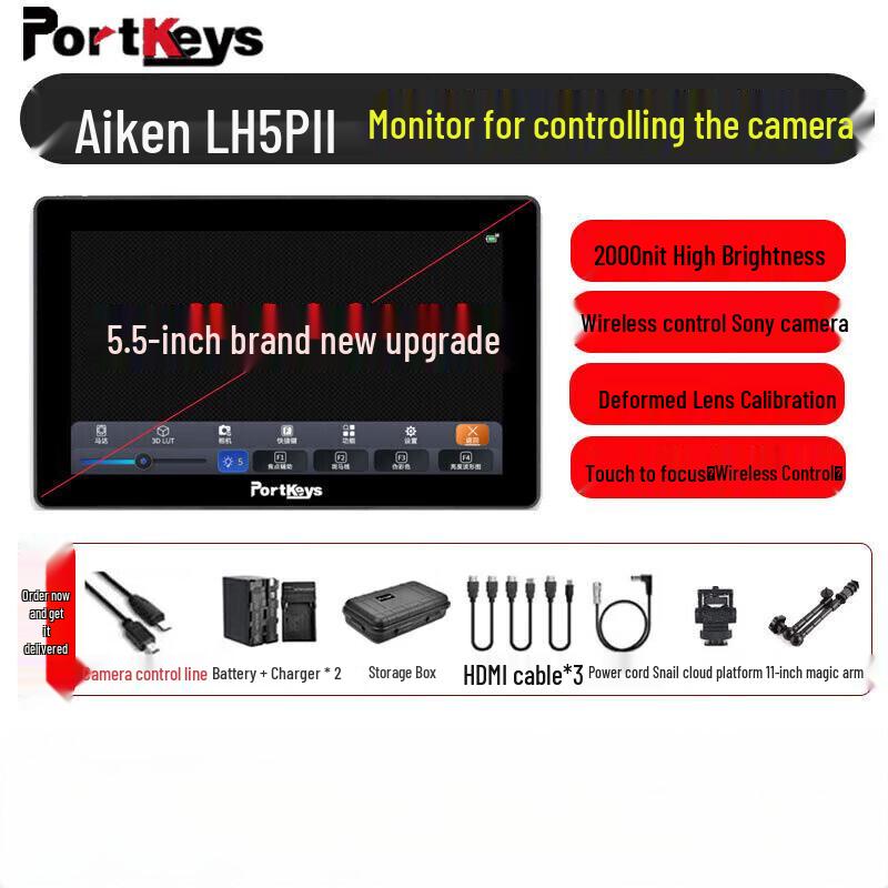 

Portkeys LH5P II 5.5-inch 4K HDMI Touchscreen Camera Monitor