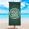 1 szt. Ręcznik plażowy z logo klubu piłkarskiego, szybkoschnący chłonny duży ręcznik plażowy, ręcznik plażowy do sportów na świeżym powietrzu, pływania