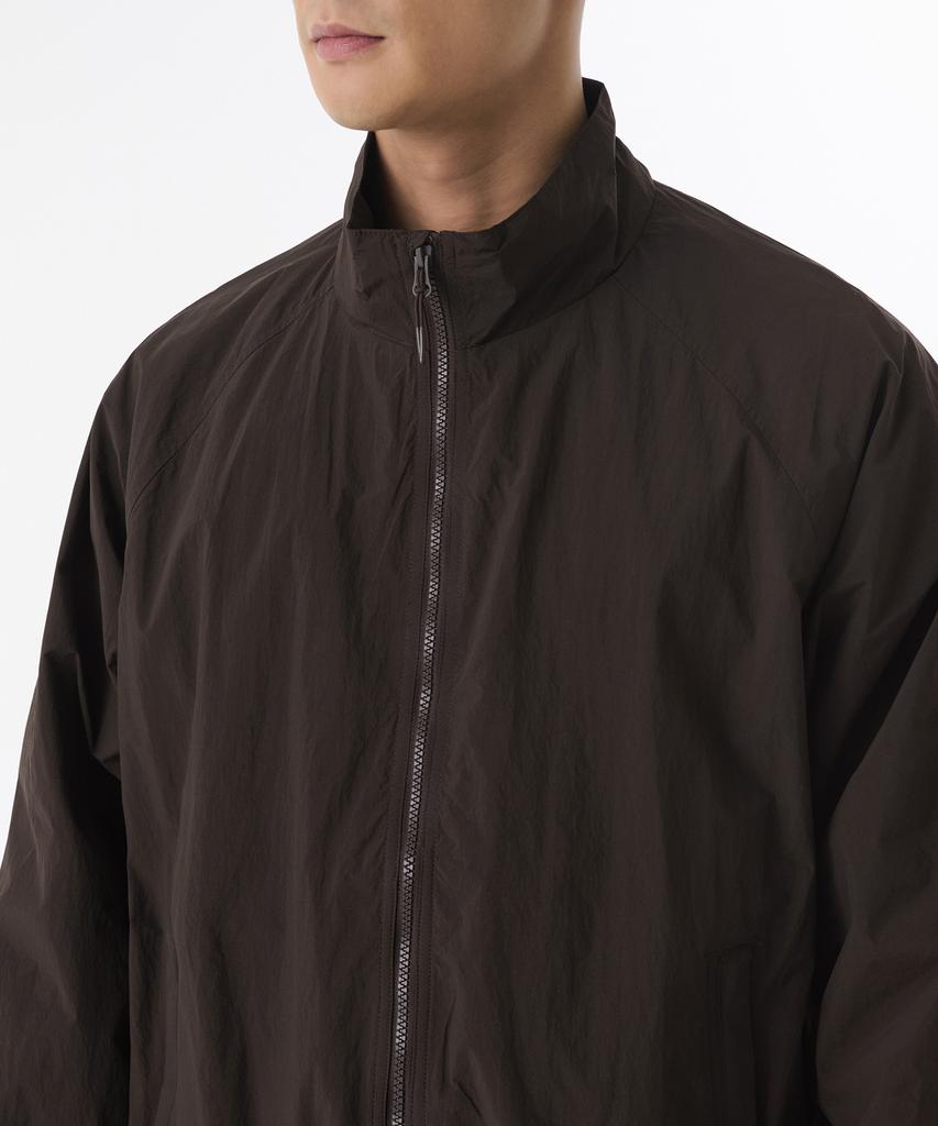 Musinsa Standard Oversized High-Neck Windbreaker Jacket [Dark Brown]