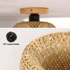 Bamboo Ceiling Lamp Rattan Wicker Handmade Restaurant Living Room Dining Room Coffee Shop Indoor Lighting Creative Ceiling Lamp