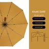 Ten-Bone Solid Wood Handle Automatic Umbrella with Colorful Coating, Sun Protection, Uv Protection, Reinforced, Storm-Resistant, Suitable for Both