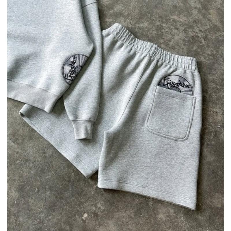 Mens Embroidered High-Stretch Cotton Jogger Pants Streetwear