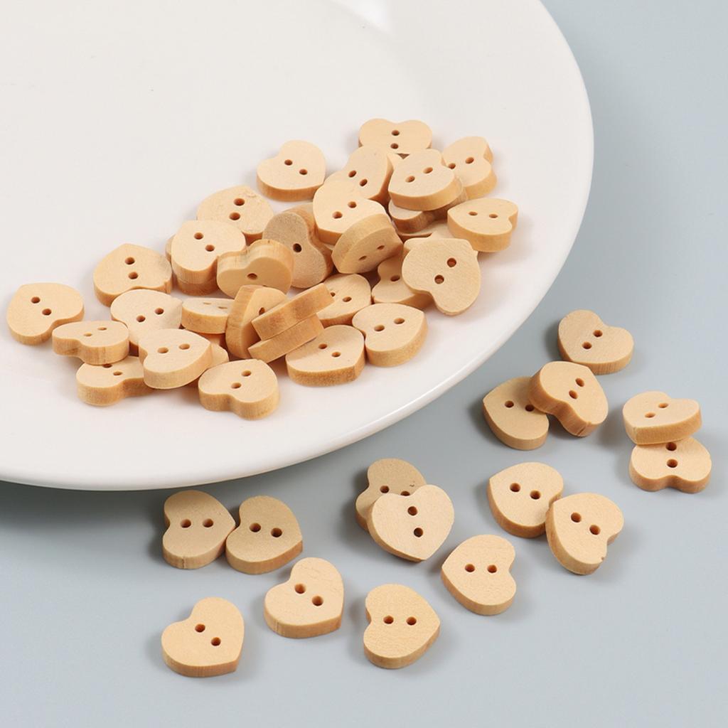 50 stk 2 hull Naturfarge Sommerfugl Dyr Blomst Treknapper For Håndarbeid Håndverk Scrapbooking DIY Sy Tilbehør