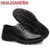 New High Quality Genuine Leather Shoes Men Flats Fashion Men's Casual Shoes Brand Man Soft Comfortable Lace Up Black