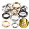 10 Pack Spring Rings Round Hook Accessories DIY Crafts Supplies Alloy Material for Jewelry Making and Bag Embellishments