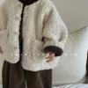 Baby Autumn and Winter Thick Coat, Boys' Versatile Lamb Wool Winter Clothes, Girls' Velvet Top, Children's Clothing