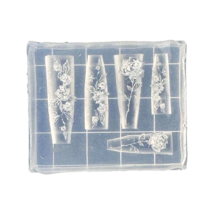 Small Art Accessories Molds Flower Theme Nail Designing Moulds Nail Embellishment Molds for Delicate Manicure Designs