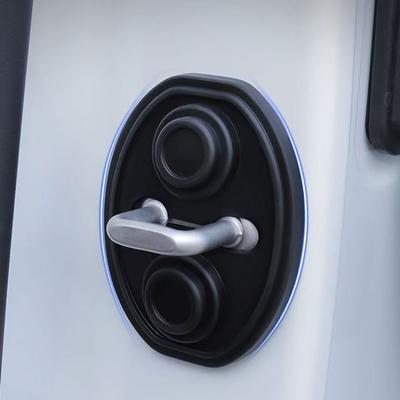 4 Stück Einfache Montage Silikon Türschloss-Schutzvorrichtungen Leises Schließen Staubdicht Anti-Klappern Universal Verschiedene Modelle für Auto